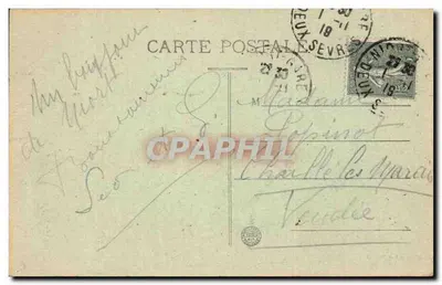 Niort — Katedra św. Hilary — kolekcja Max Ménard, nr 219 — Rewers