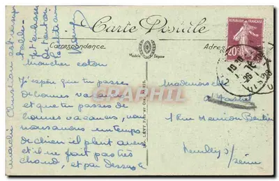 Zamek Chantilly — Aleja Filozofów — LL. — N° 135 — Rewers