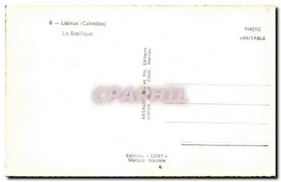 Lisieux (Calvados) — La Basílica — Ediciones Caby — Reverso