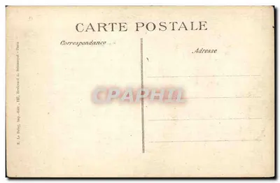 Reims — Wnętrze katedry po bombardowaniu — Wydawca K. Le Daley, Paryż — Rewers