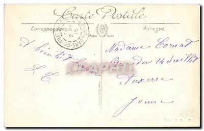 Avallon — Widok na Cousin-le-Pont — LL — Rewers