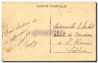 Avignon - Avenidas de Verdun — A Torre Redonda dos Muros (século XIV) — P. Publiou, França — Verso