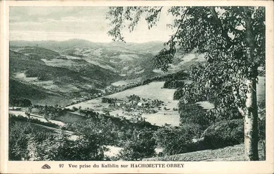 Vista tirada do Kalblin sobre Hachimette Orbev — 97 — editor e número de série ilegíveis