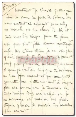 Vista tirada do Kalblin sobre Hachimette Orbev — 97 — editor e número de série ilegíveis — Verso