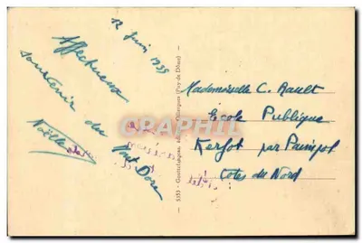होटल सार्सिरॉन (मॉंट-डोर) - पहले मंजिल से लिया गया दृश्य - प्रकाशक गुआट एवं फार्ज, संख्या 5353 — पीछे