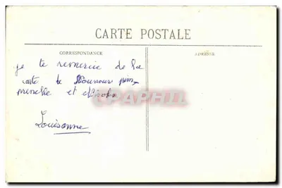 Cherbourg - La vista del teatro — Collezione P. B., Cherbourg — Verso