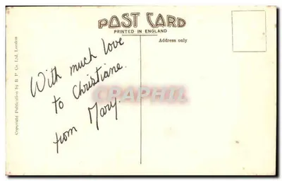 Westminster Abbey, Londyn — widok fasady i pomnika — B.P. Co. Ltd. nr 27885 — Rewers