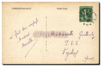 Avallon - Le Crot de la Foudre - Guret-Renaudot, Editor n° 228 — Verso