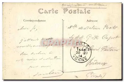 Avallon — Widok z Terreaux de la Petite Porte — Le Pont du Cousin — Wydawnictwo C. Cousin, nr 247 — Rewers
