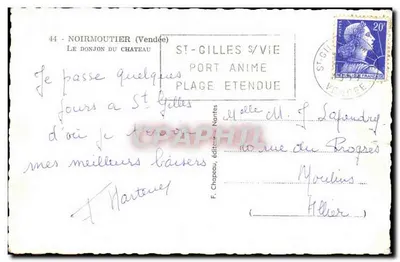O Donjon do Castelo — Noirmoutier (Vendée) — Rosy — Verso