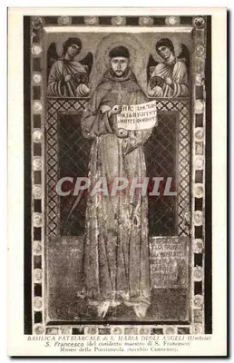 Basílica Patriarcal de S. Maria degli Angeli (Umbria) — S. Francisco (maestro de S. Francisco) — Museu da Porziuncola (antigo Convento) — editor 'Fotog. N. Marziani & C. Guicciardi'