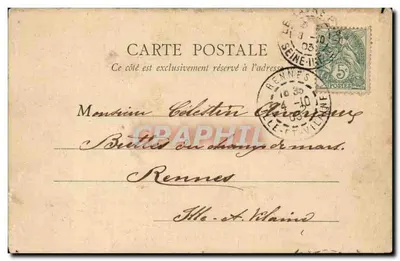 Le Havre — A Bolsa e a Passarela — Fototipia Réthoméry — Verso