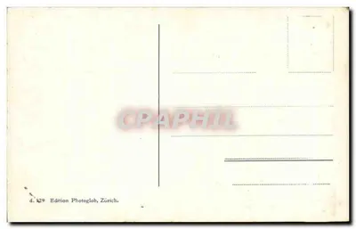 Rivapiana — Kościół i zasne góry — Wydawnictwo Photoglob, Zurych, nr d. 129 — Rewers