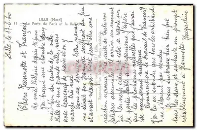 A Porta de Paris em Lille — editor Pollet, n° 11 — Verso