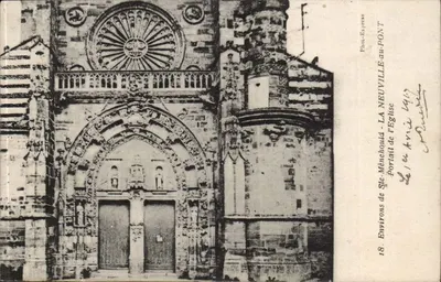 Arredores de Ste-Mènechoula - LA NEUVILLE-au-PONT - Portal da Igreja