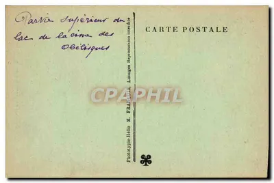 Gouffre de Padirac (Lot) — Góra jeziora Obéniqques — Phototypie-Hélios, Limoges — Rewers