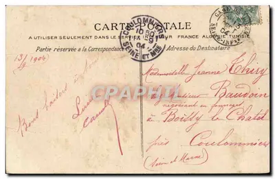 Stary Kalwaryj w Rouen — C.P.A. — nr 2222 — Rewers
