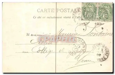 Avallon — Portal św. Lazare — nieznany wydawca, numer serii nie widoczny — Rewers