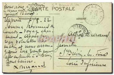 Lourdes - Bernadette in Ekstase — Phototypie Labouche, Toulouse, n°838 — Rückseite