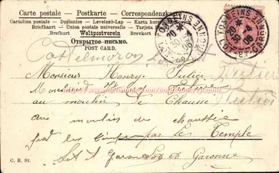 Mrs. Maquuel — Souvenir — Publisher Mr. Maquuel, no. 6438 — Back
