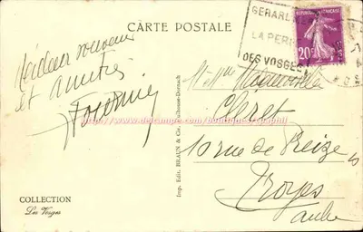 Gérardmer — Droga do Remiremont i brzegi jeziora — Rewers