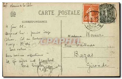 Saint-Dié (Vosges) — Katedra — Ad. Woick, N° 3143 — Rewers