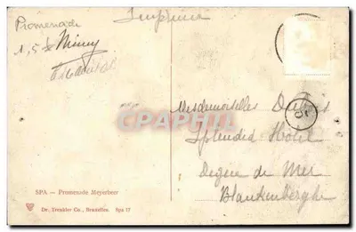 Promenada Meyerbeer — Spa — Dr. Trenkler Co., Bruksela — Rewers