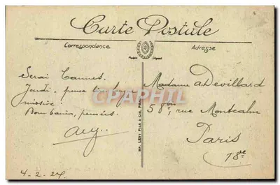 Hyères — A Capela da Ermitagem — Editor LL. — Verso