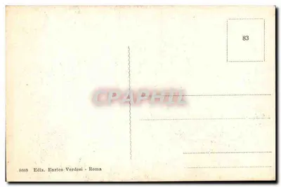 Scala Santa w Rzymie — widok zewnętrzny z figurami — Ediz. Enrico Verdesi — Rewers