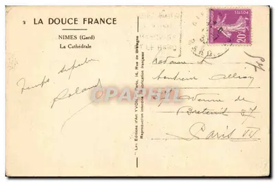 Nîmes (Gard) — Katedra — Les Éditions d'Art YVOIR — Rewers