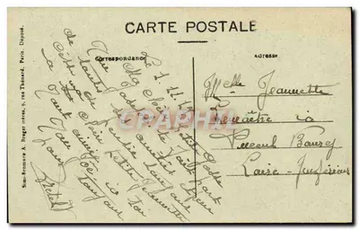 Zamek Pierrefonds — Widok z drogi Villers-Cotterêts — Rewers