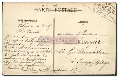 Valence - Estatua del General Championnet — Colección P. Peyrouze, n°248 — Reverso