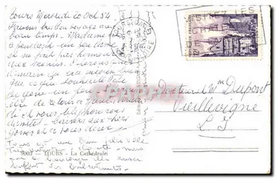 Tours — La Catedral — Editor: Ed. Tournier, n° 9003 — Reverso