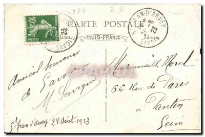 As Gorges do Fier — As Galerias — B. F. MEO — n°188 — Verso