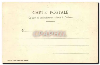 Amiens - Kathedraal - Poort van de Maagd Moeder — L. Caron, fot.-edit., Amiens, n° 335 — Achterkant