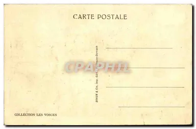 La Bresse — Jezioro Corbeaux — wydawca Braun & Cie, Dornach — Rewers