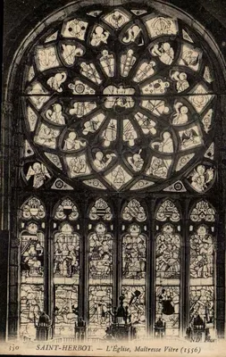 Saint-Herbot — A Igreja, a Janelada Principal (1556)