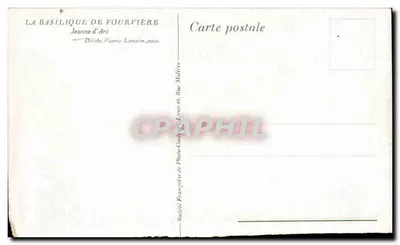 Bazylika Fourvière — Janeczka z Domu — Dekor, według Lameire, pinx. — Rewers