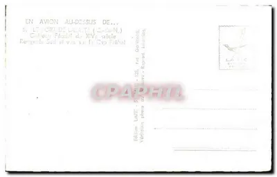 Feodalny zamek XIV wieku — widok z powietrza — Wydawnictwo Lapie Service Aérien — Rewers