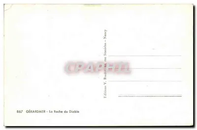 Gérardmer - La Roche du Diable — Éditions V. Roeder, Nancy — Achterkant