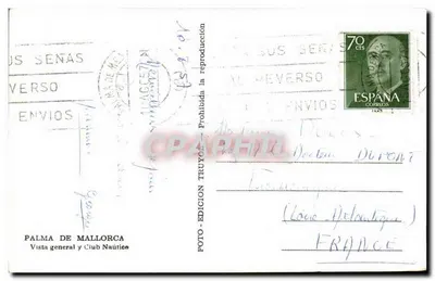 Palma de Mallorca — Ogólny widok i Klub Wodny — Wydawnictwo Truyol — Rewers