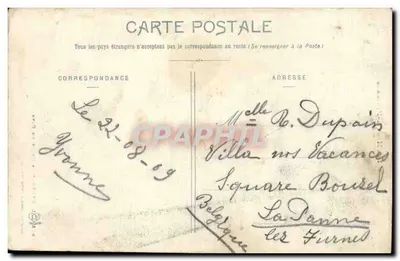 Lourdes — De Vallei van het Gave — Phototype Labouche Frères, Toulouse — Achterkant