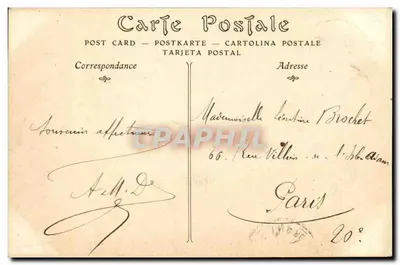 ÉTRETAT — Hotel des Roches Blanches i Falaise d'Avat — wydawca nieznany, nr serii 40 — Rewers