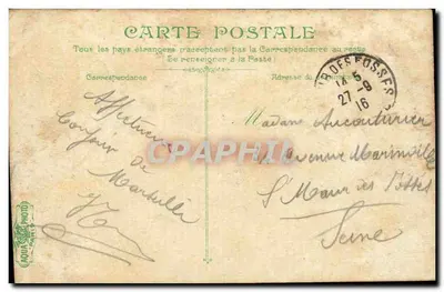 Marseille. De Plaats van de Wapens — Triomfboog — uitgever L.V. & Cie, n° 2555 — Achterkant