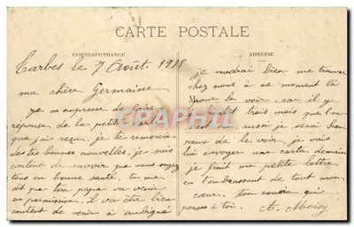 Tarbes (Htes-Pyr.) - Plaza de la República — editor L.C. n°2 — Reverso