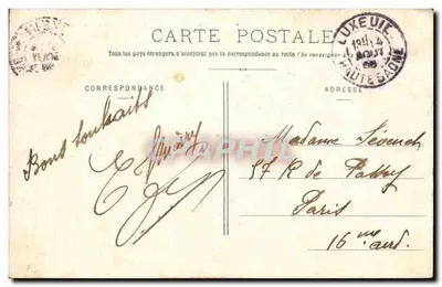 O Estabelecimento Termal e o Parque em Luxeuil-les-Bains — A Alta Saône pitoresca — R.O.F. — Verso