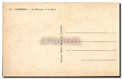 Lourdes — Basen i rzeka Gave — Wydawnictwo Foto Quinault, Lourdes — Rewers