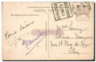 Châtel-Guyon — Fontes Germaine e Deval — a.d.o. 767 — Verso