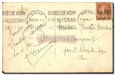 Vichy — Aleja Nowych Parków — Edil. Fassier, n°56 — Rewers