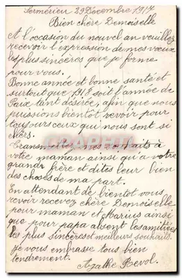 Zamieć w wiosce — Wesołych Świąt — DIX 603 — Rewers